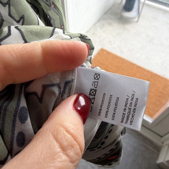 Pilcro Tie Front Blouse One Size - Picture 5 of 7